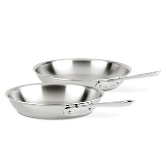  미국 올클래드 냄비 AllClad D3 3Ply 스테인리스 스틸 2 Piece Fry Pan Set 10 12 Inch Inductio