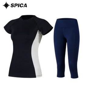 스피카 요가복세트 티셔츠 칠부레깅스 SPA527704