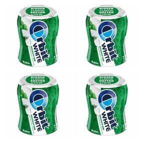 [해외직구]오비트 화이트 스피어민트 무설탕 츄잉껌 40입 4팩 ORBIT WHITE Spearmint Sugarfree Chewing Gum