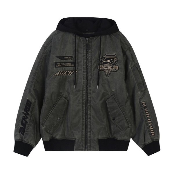 [여주점] 남성 나일론 피그먼트 후드 탈착 패딩 점퍼(B244JP370P)