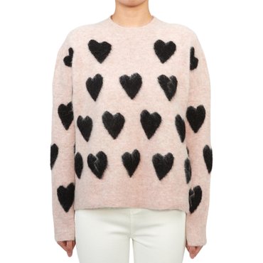 올세인츠 아모라 여성 니트 WK535Z PALE PINK BLACK