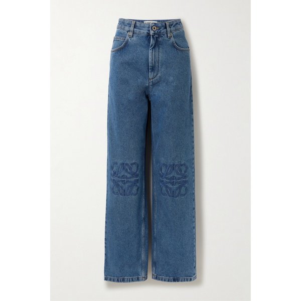 아나그램 자수 하이웨이스트 스트레이트 진 46376663162959139