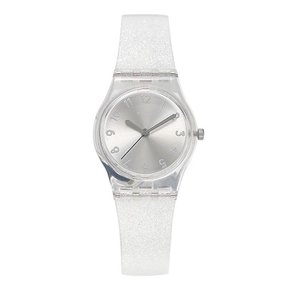 LK343E TIME TO SWATCH SILVER GLISTAR TOO 여성 우레탄시계