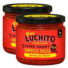 Gran Luchito Smoky Red Chipotle Salsa 그란루치토 스모키 레드 치포틀 살사 300g 2병