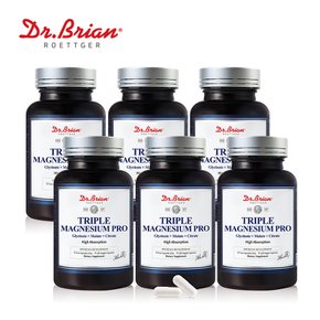 [직구][6통] 닥터브라이언 트리플 마그네슘 프로 (총18개월분)글리시네이트 말레이트 시트레이트