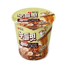 농심 누들핏 짜파구리맛 41.5g 8개 작은 컵라면