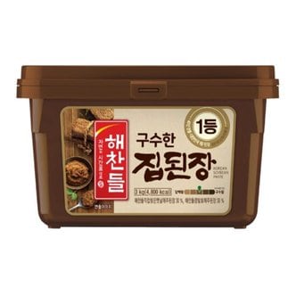  CJ제일제당 해찬들 구수한 가정식 집된장 3kg x2개