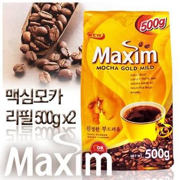 맥심 모카골드 커피리필 500g x 2