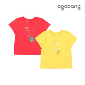 [아가방 여름]그리데이반소티셔츠(YELLOW,RED)_01Q351004