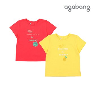 아가방 [아가방 여름]그리데이반소티셔츠(YELLOW,RED)_01Q351004