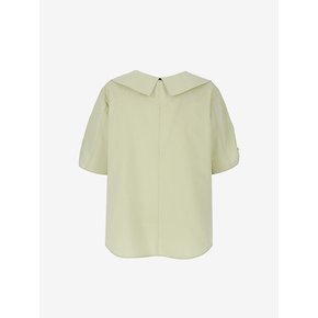 Ruffled strap sleeve shirt_YA5SSN7