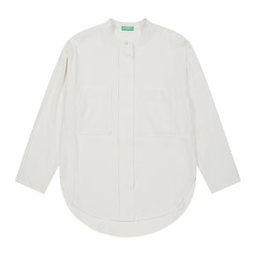 Out pocket hidden button shirt_5WR7DQ0340Z3