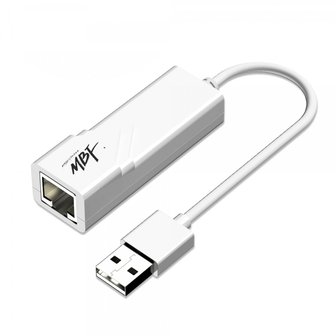 엠지솔루션 엠비에프 MBF-LAN20WH USB 2.0 유선 랜카드 화이트