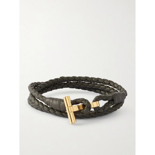 가죽 골드 플레이트 랩 팔찌 46376663162968656