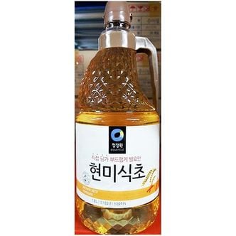 제이큐 조미료 식당 식자재 재료 청정원 현미식초 대상  1.8L