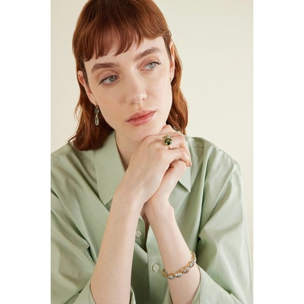 아이린 뉴워스 젬미 젬 18캐럿 골드 투어말린 아쿠아마린 반지 46376663163051845