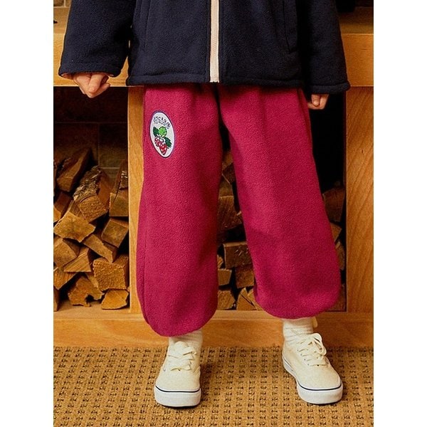 스트로베리 유아 아동 키즈 폴라플리스 팬츠