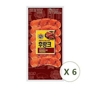 백설 숯불갈비 양념 후랑크 소시지 소세지 570g x 6개