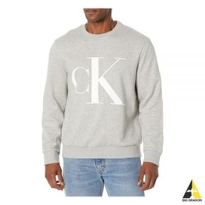 캘빈클라인 LS MONOGRAM FLEECE CREWNECK SWEATSHIRT (40JM937 030) (모노그램 플