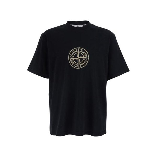 26SS 스톤 아일랜드 반팔 티셔츠 L1S15 2100001 S0362 V0029 BLACK DOM