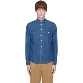 메르츠 비 슈바넨 블루 데님 셔츠 SHIRT21DN.520LB.3 520LB indigo