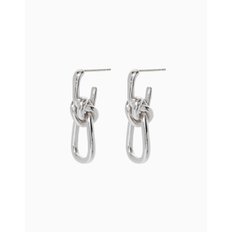 KNOTTY 매듭 귀걸이 실버 EARRINGS SILVER