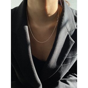 TWIST ROPE NECKLACE_Silver_S