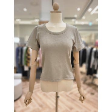 러브앤쇼 U넥 슬라브티셔츠 LCFDPTS11