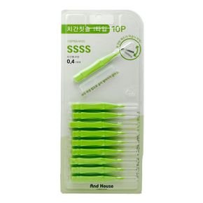 덴탈 프리미엄 치간칫솔 I형 SSSS 10P 0.4mm X ( 3매입 )