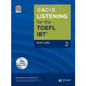 제이북스 Radix Listening for The TOEFL iBT Blue Label 2