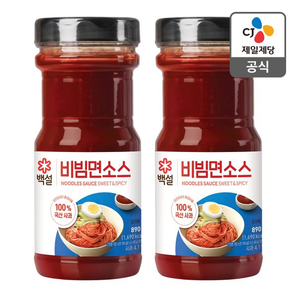 [본사배송] 백설 비빔면소스 890g X 2개