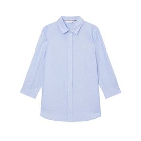 [24SS] 블루 린넨혼방 7부소매 셔츠 HSSH4BC38B2