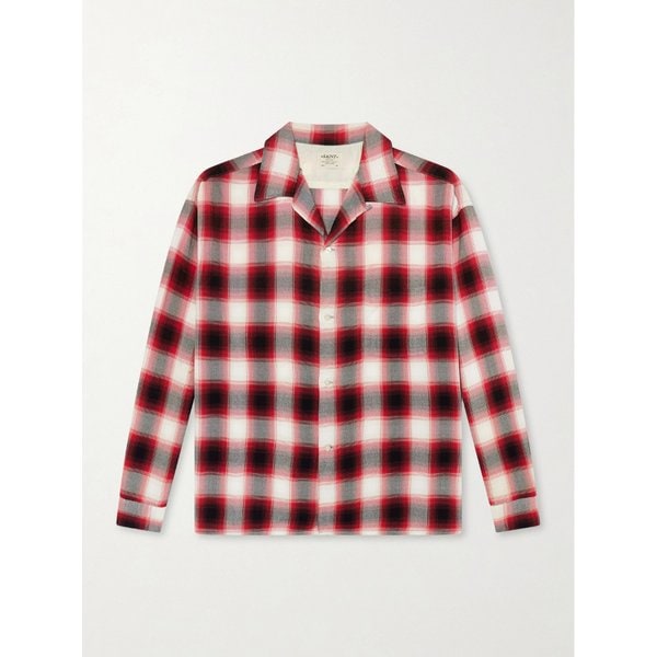 컨버터블 칼라 체크 플란넬 셔츠 46376663162962408