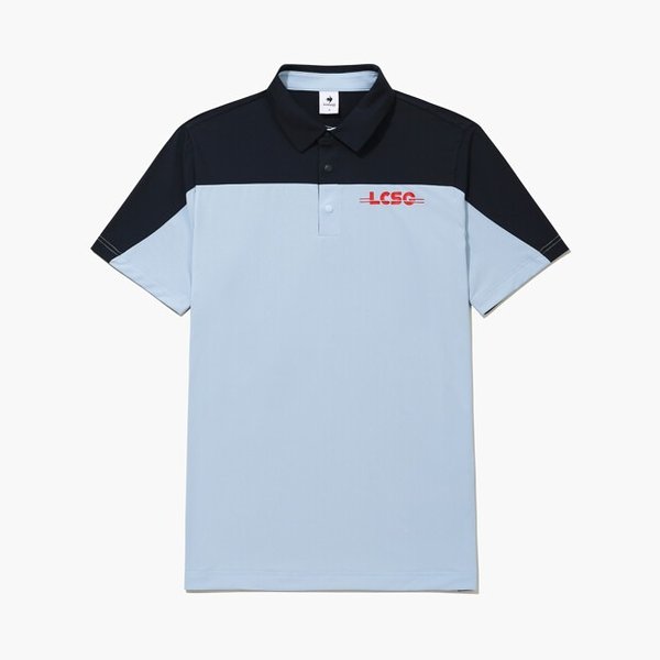 [여주점] [SPOT]남성 컬러 블럭 티셔츠 GQ221MTS57NAVY