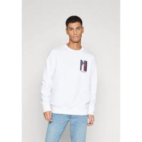 4363026 Tommy Hilfiger EMBLEM CREWNECK - Sweatshirt white