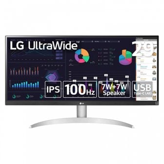  LG 모니터 디스플레이 29WQ600-W 29인치 평면 패널 울트라 와이드 (2560×1080) IPS 논글레이즈