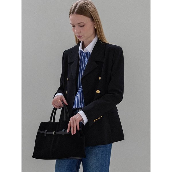 Gold button double jacket