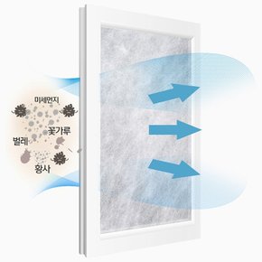 잘라쓰는 방충망 정전기필터_고급형 미세먼지 황사 벌레차단