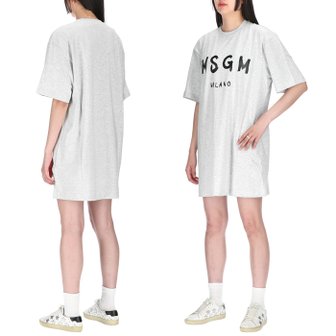 MSGM 밀라노 로고 2000MDA510 200005 94 여성 반팔 원피스