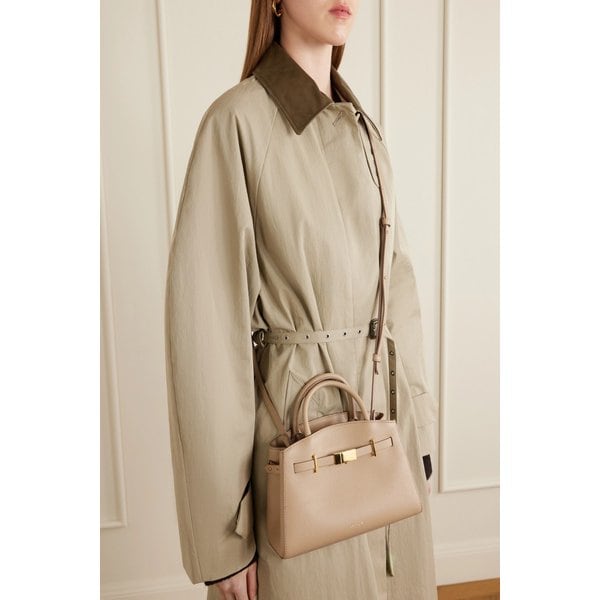 드멜리어 허드슨 스몰 텍스처드 가죽 토트백 46376663162979976