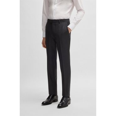 BOSS [SU25] 스트레치 버진울 슬림핏 테일러드 팬츠 오픈 그레이(50509898061)