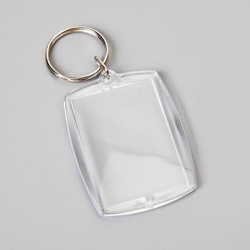 아크릴 액자 키링 사진 홀더 사각 4.3x5.5cm(1)