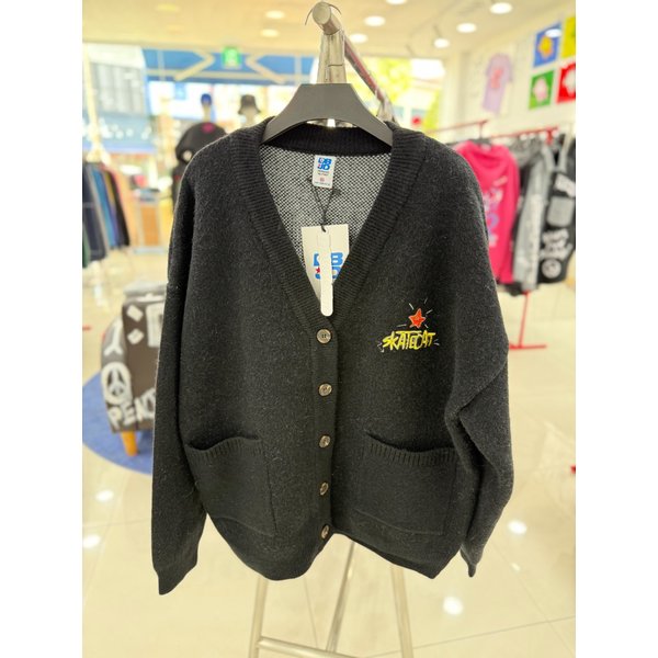 [여주점] 남여공용가디건,스케이트 헤비 가디건 블랙 JFZZ52B6