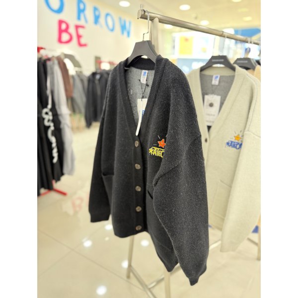 [여주점] 남여공용가디건,스케이트 헤비 가디건 블랙 JFZZ52B6