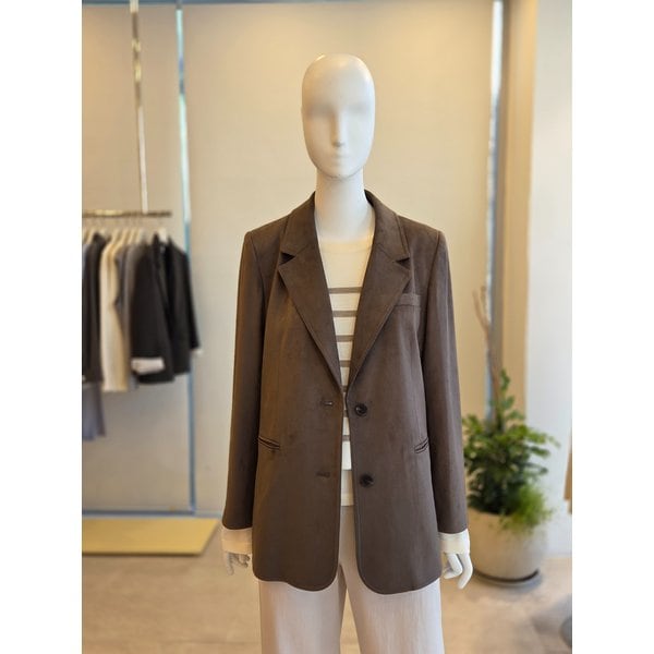 [여주점] [더 아이잗] 여성 스웨이드 투버튼 싱글 재킷  (IS3M0JK801)