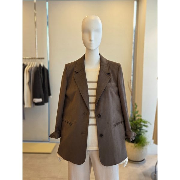 [여주점] [더 아이잗] 여성 스웨이드 투버튼 싱글 재킷  (IS3M0JK801)