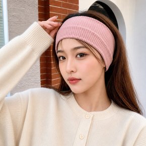1+1 2종세트 면 골지 와이드 헤어밴드 남여 세안 운동 요가 러닝 패션 머리띠
