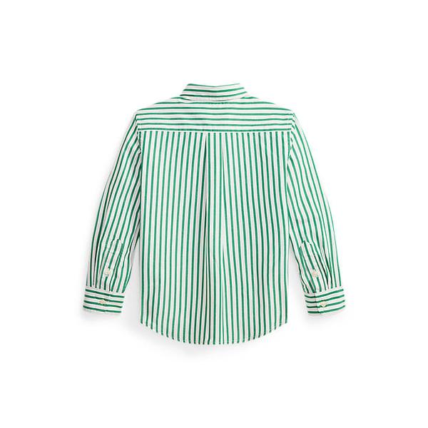 폴로 키즈 남아 2-7세 스트라이프 코튼 포플린 셔츠(CWPOWOVB6820650300)