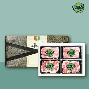 [올리브포크] 한돈 으뜸선물세트 4호 1.6kg (삼겹400,삼겹400,목살400,목살400)