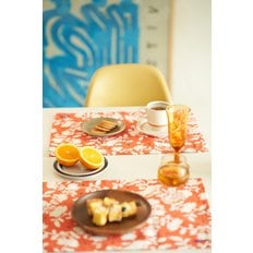 FIORI CUCINA TABLE MAT(Orange) SET